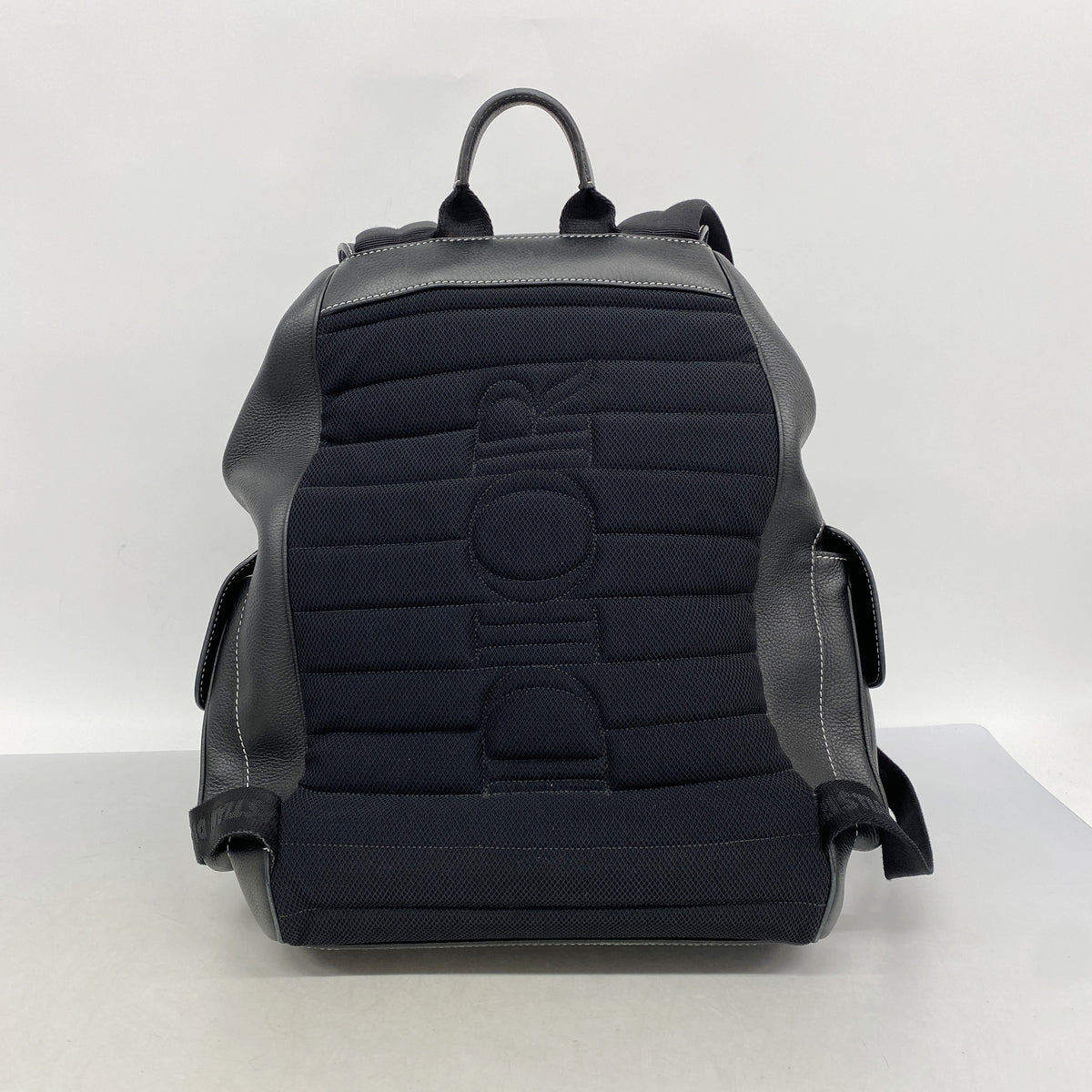 【6hc2471-e】クリスチャンディオール リュック・デイパック サドル レザー ブラック シルバー金具【中古】メンズ レディース ユニセックス