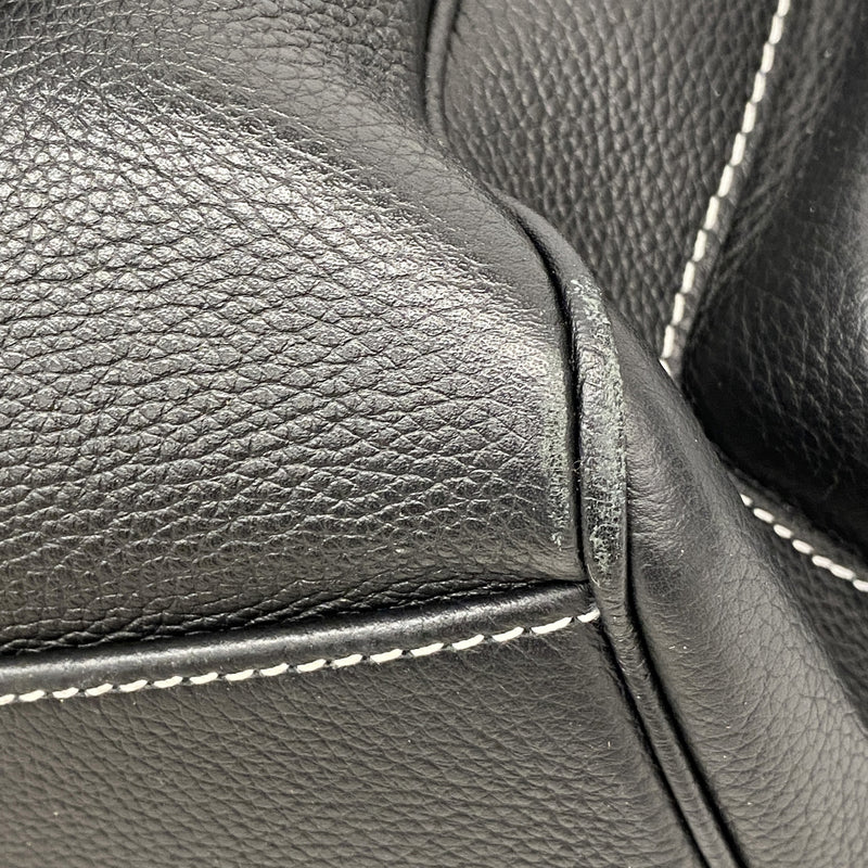 【6hc2471-e】クリスチャンディオール リュック・デイパック サドル レザー ブラック シルバー金具【中古】メンズ レディース ユニセックス