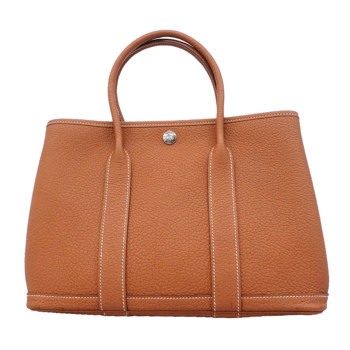 【6hc2507】エルメス トートバッグ ガーデンパーティTPM ネゴンダ ゴールド シルバー金具 W刻印【中古】レディース
