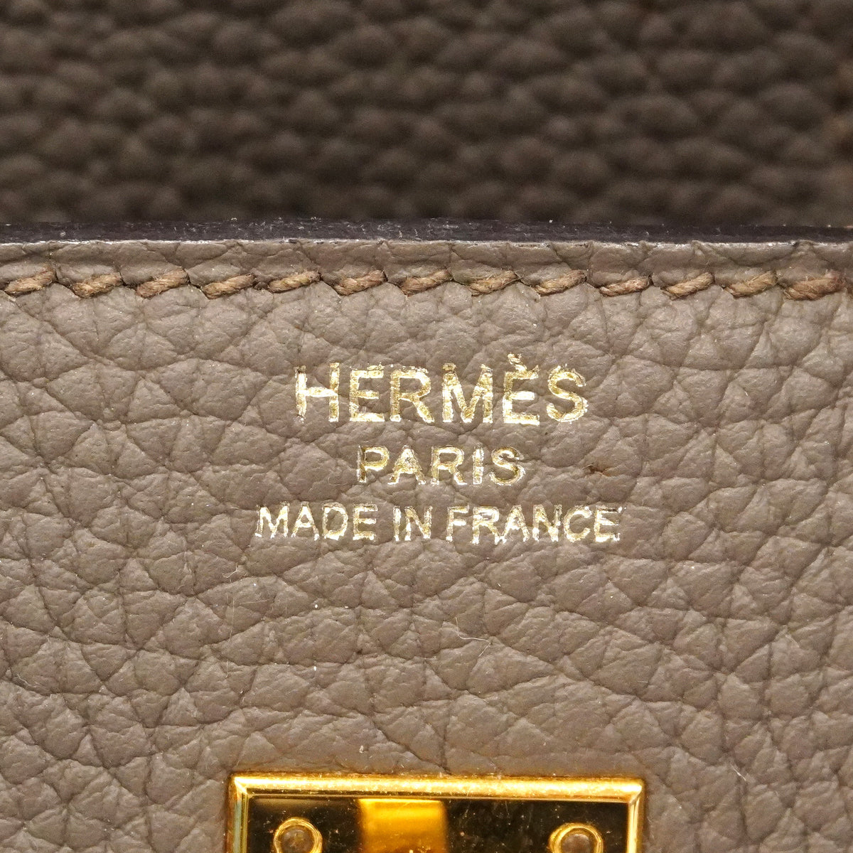 ★SALE【6hc2514-g】エルメス ハンドバッグ バーキン25 トリヨンクレマンス エタン ゴールド金具 C刻印【中古】レディース