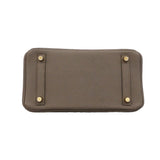 ★SALE【6hc2514-g】エルメス ハンドバッグ バーキン25 トリヨンクレマンス エタン ゴールド金具 C刻印【中古】レディース