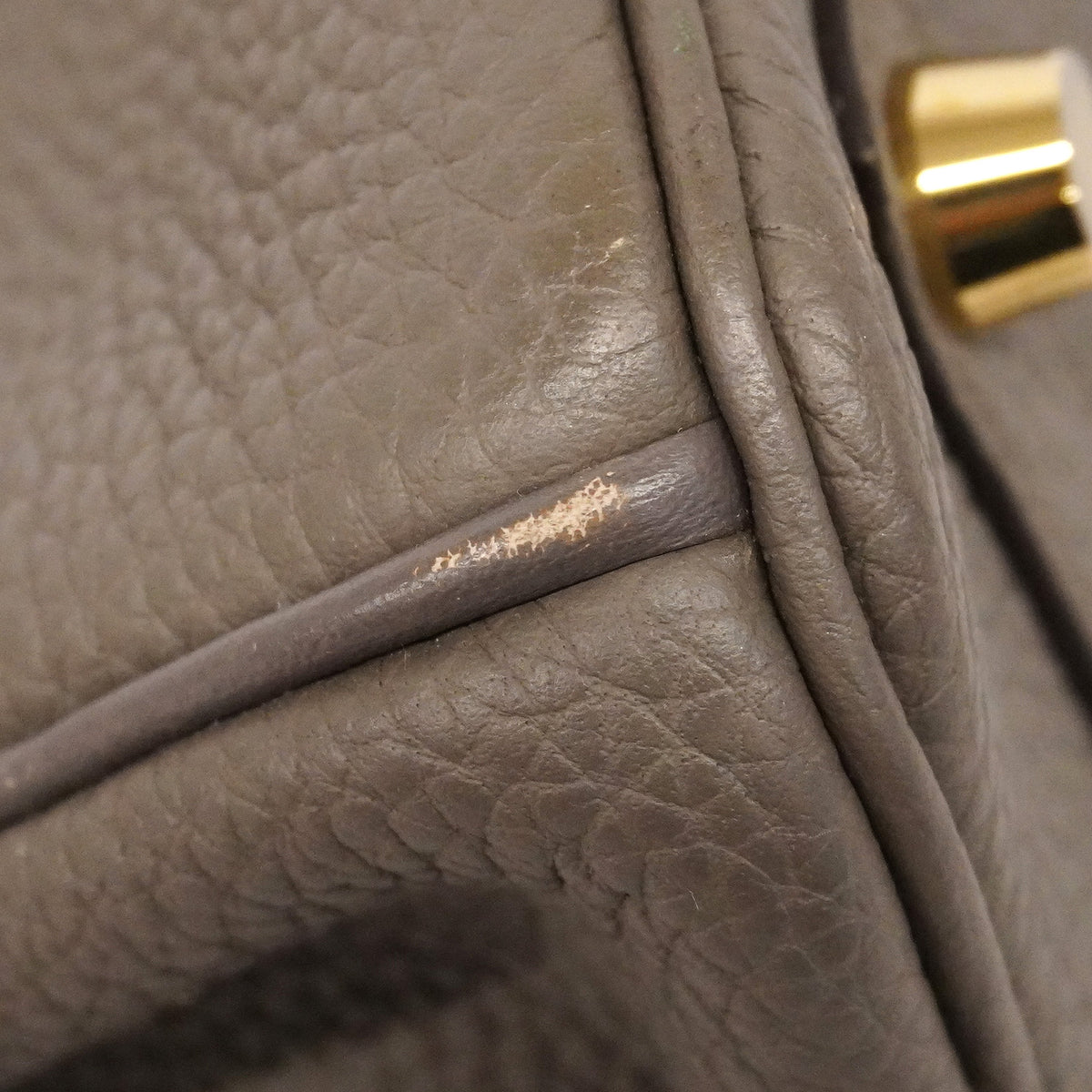 ★SALE【6hc2514-g】エルメス ハンドバッグ バーキン25 トリヨンクレマンス エタン ゴールド金具 C刻印【中古】レディース