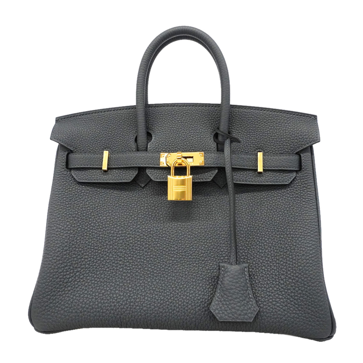 ★SALE【6hc2515-g】エルメス ハンドバッグ バーキン25 トゴ グリミスティ ゴールド金具 G刻印【中古】レディース