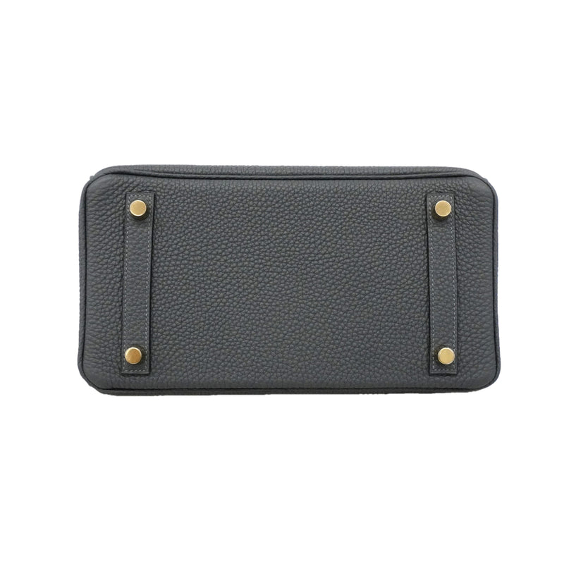 ★SALE【6hc2515-g】エルメス ハンドバッグ バーキン25 トゴ グリミスティ ゴールド金具 G刻印【中古】レディース