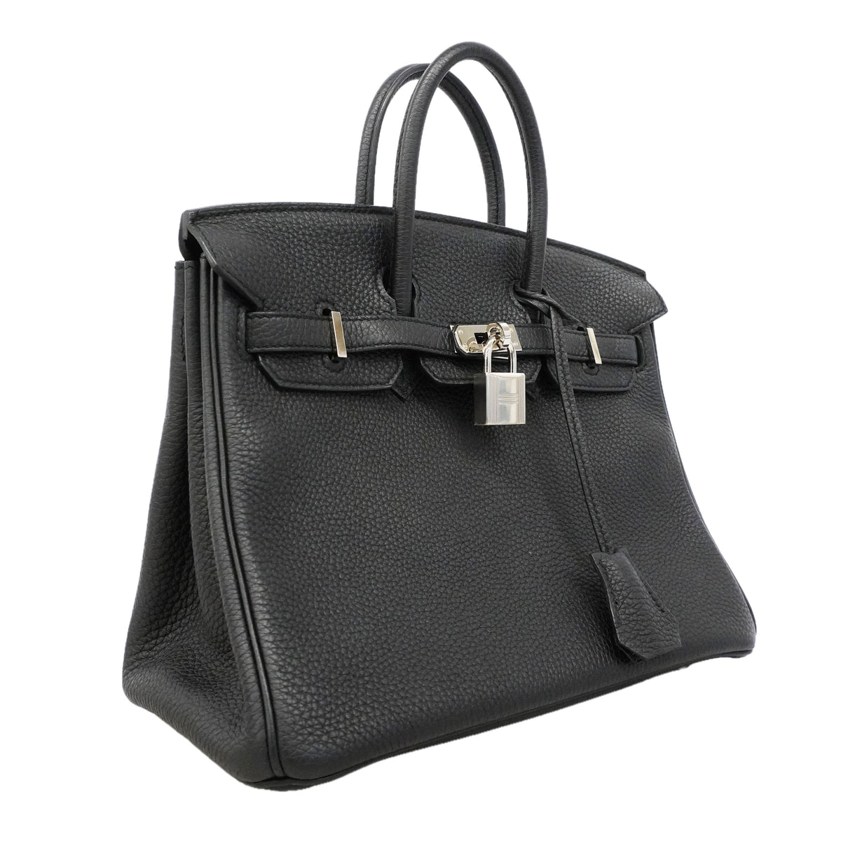 ★SALE【6hc2516-g】エルメス ハンドバッグ バーキン25 トゴ ブラック シルバー金具 Z刻印【中古】レディース