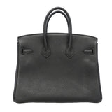 ★SALE【6hc2516-g】エルメス ハンドバッグ バーキン25 トゴ ブラック シルバー金具 Z刻印【中古】レディース