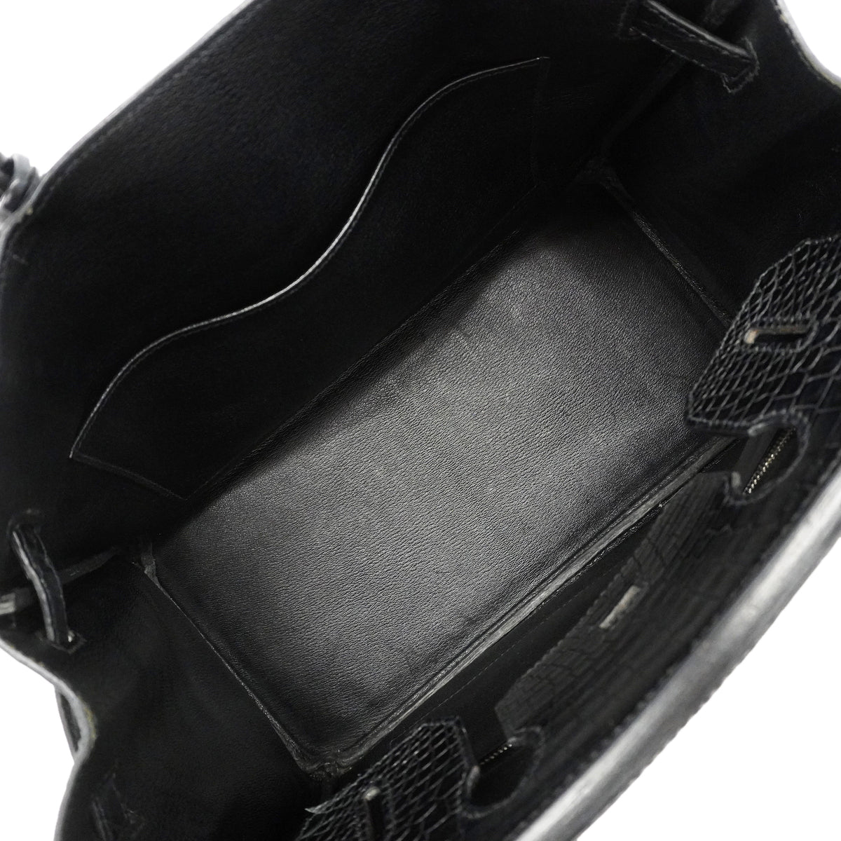 【6hc2517-g】エルメス ハンドバッグ バーキン30 ニロティカスマット ブラック シルバー金具 □I刻印【中古】レディース