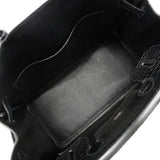 【6hc2517-g】エルメス ハンドバッグ バーキン30 ニロティカスマット ブラック シルバー金具 □I刻印【中古】レディース