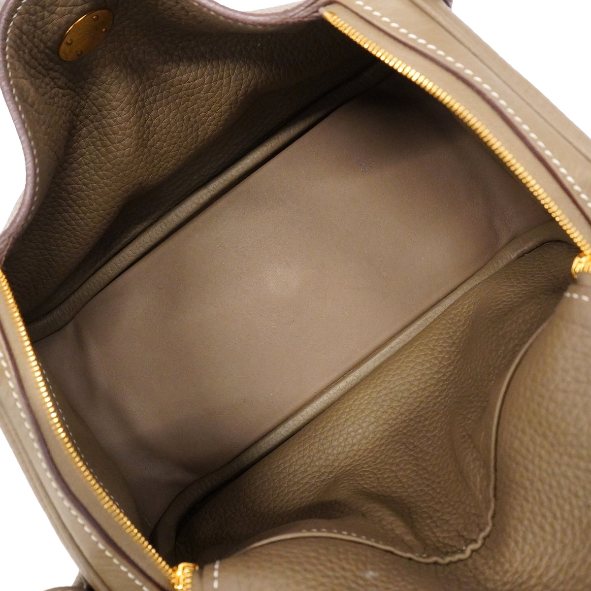 【6hc2519】エルメス ハンドバッグ リンディ26 トリヨンクレマンス エトゥープ ゴールド金具 W刻印【中古】レディース