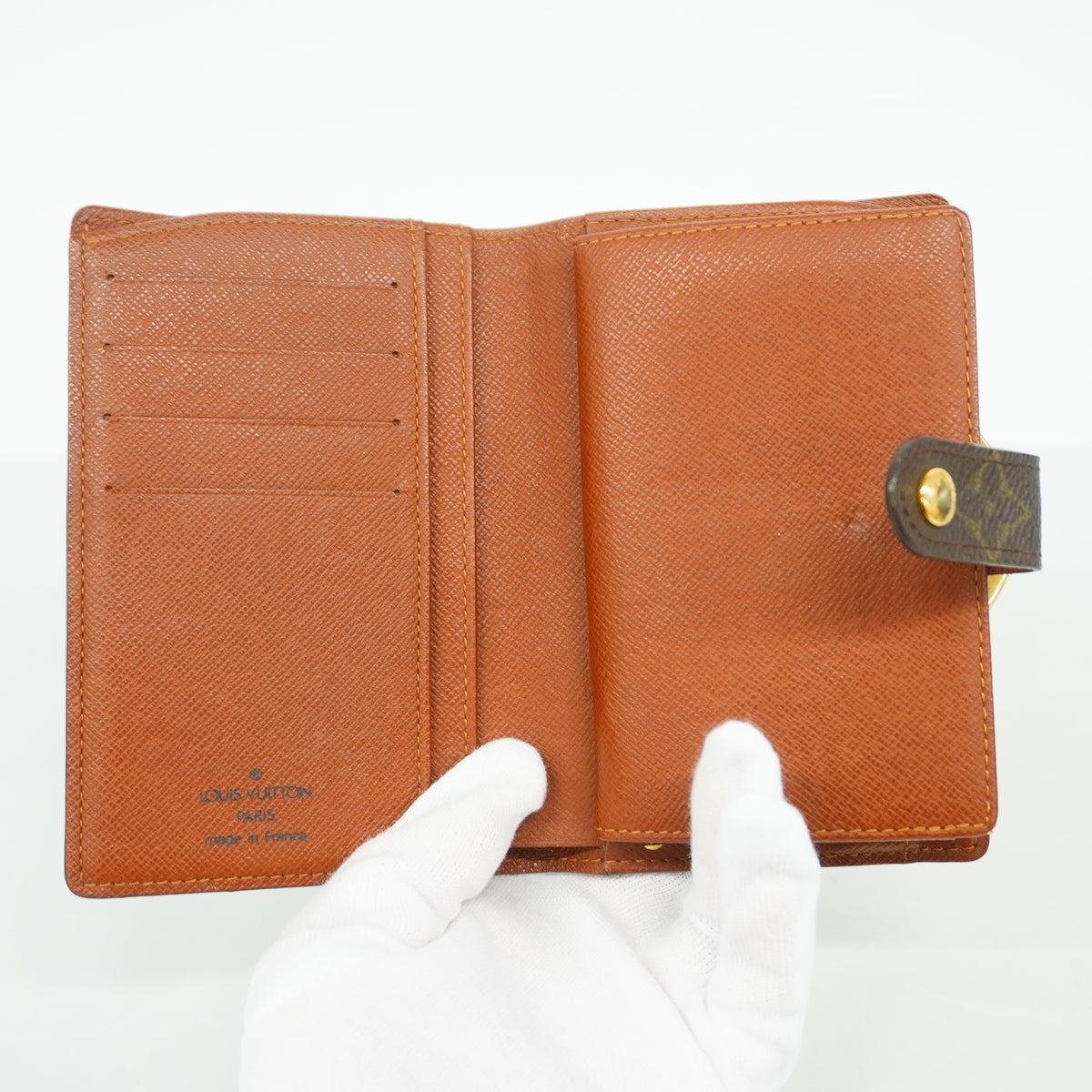 【6hc2546】ルイヴィトン 財布 モノグラム ポルトモネビエヴィエノワ M61663 ブラウン【中古】レディース