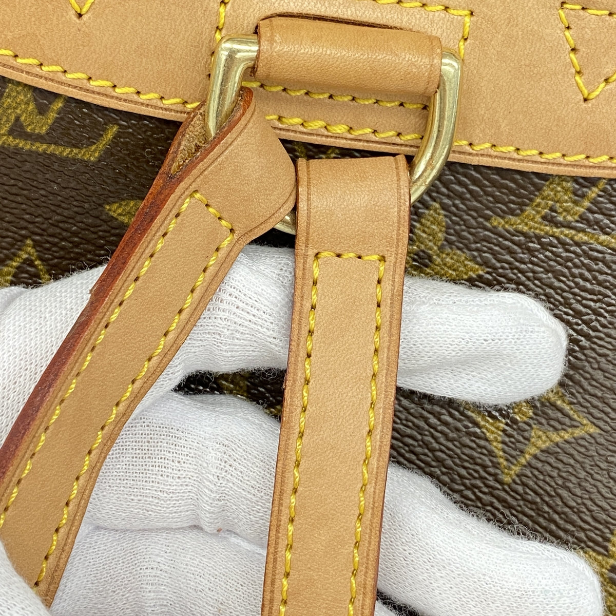 【6hc2573】ルイヴィトン リュック・デイパック モノグラム ミニモンスリ M51137 ブラウン【中古】レディース