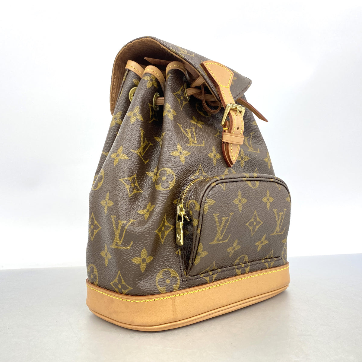 【6hc2573】ルイヴィトン リュック・デイパック モノグラム ミニモンスリ M51137 ブラウン【中古】レディース