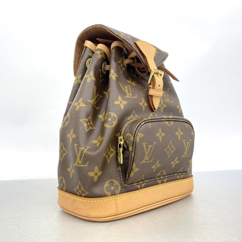 【6hc2573】ルイヴィトン リュック・デイパック モノグラム ミニモンスリ M51137 ブラウン【中古】レディース