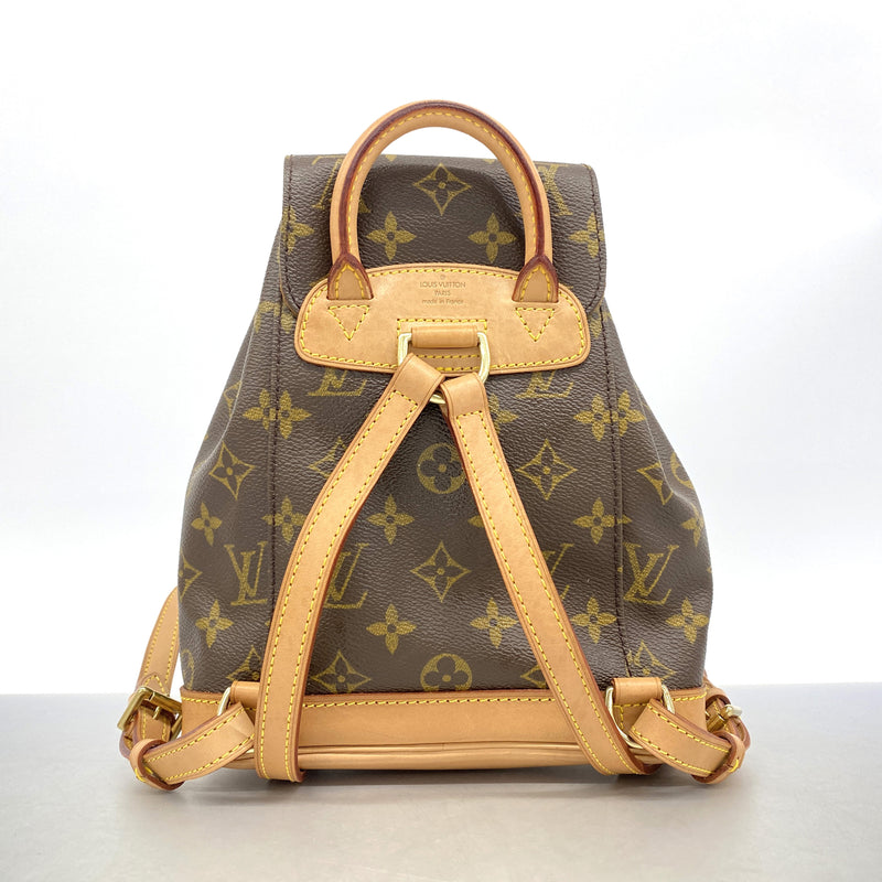 【6hc2573】ルイヴィトン リュック・デイパック モノグラム ミニモンスリ M51137 ブラウン【中古】レディース