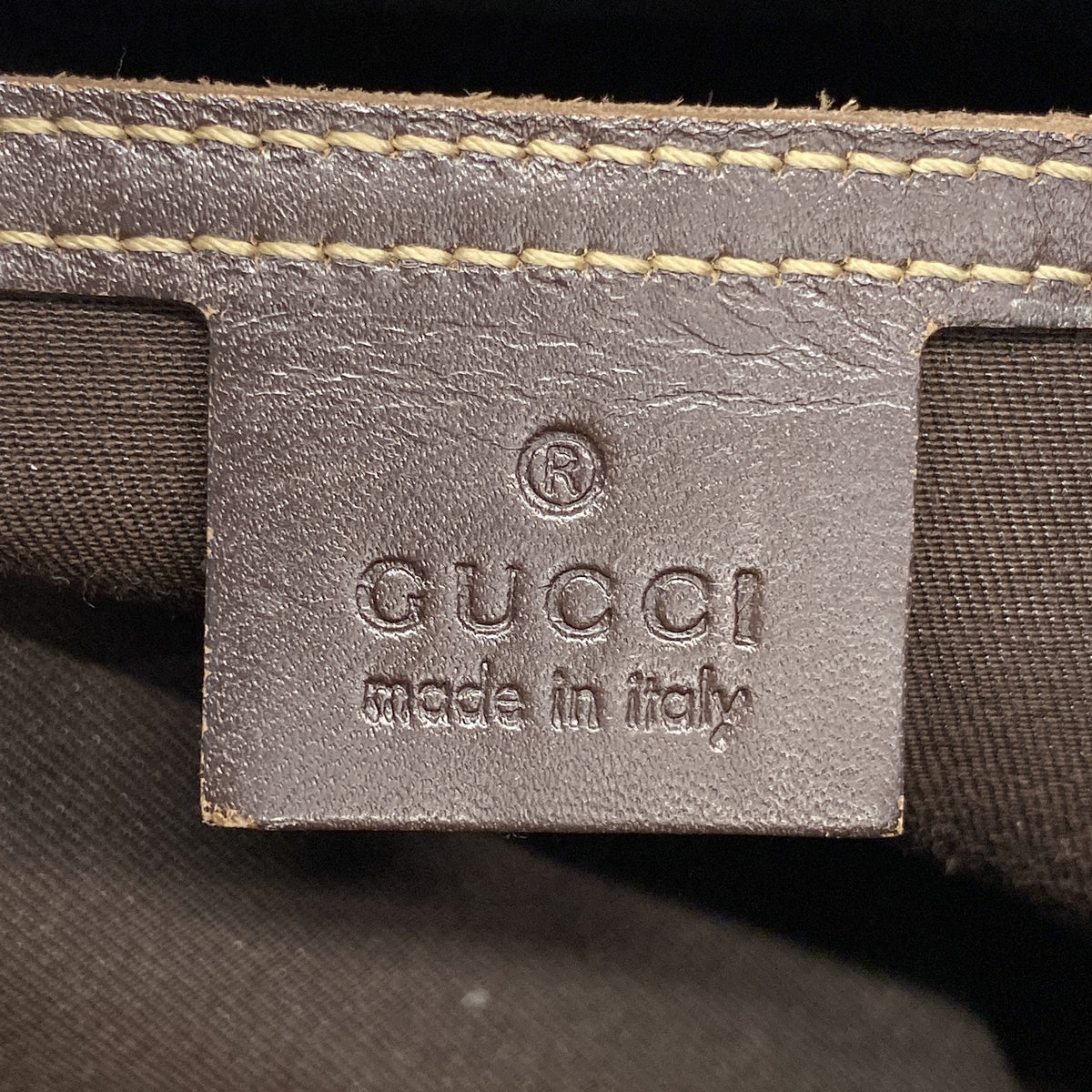 【6hc2577】グッチ ショルダーバッグ GGスプリーム 246881 PVC ブラウン シャンパンゴールド金具【中古】メンズ