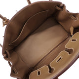 【6hc2607-g】エルメス ハンドバッグ バーキン25 トゴ エトゥープ シルバー金具 B刻印【中古】レディース