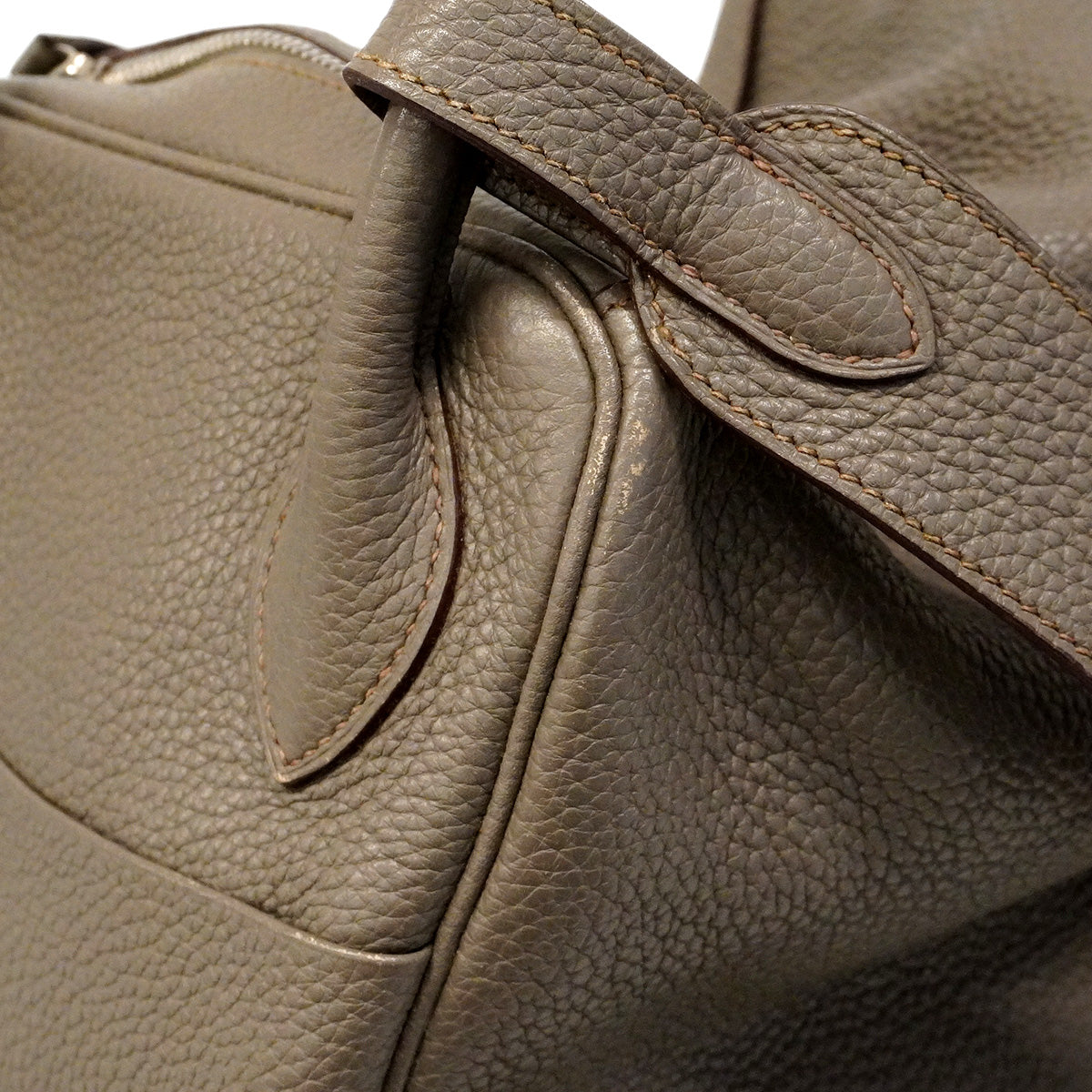 【6hc2614】エルメス ハンドバッグ リンディ34 トリヨンクレマンス エタン シルバー金具 □O刻印 2wayバッグ【中古】レディース