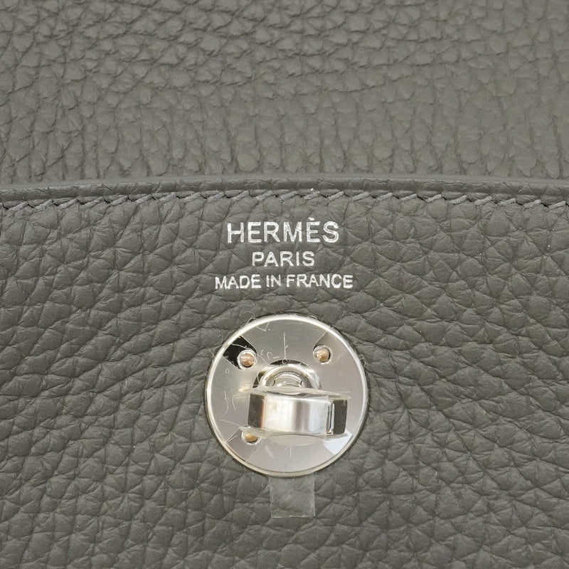 【6hc2621】エルメス ハンドバッグ リンディミニ トリヨンクレマンス アルドワーズ シルバー金具 G刻印 2wayバッグ【中古】レディース