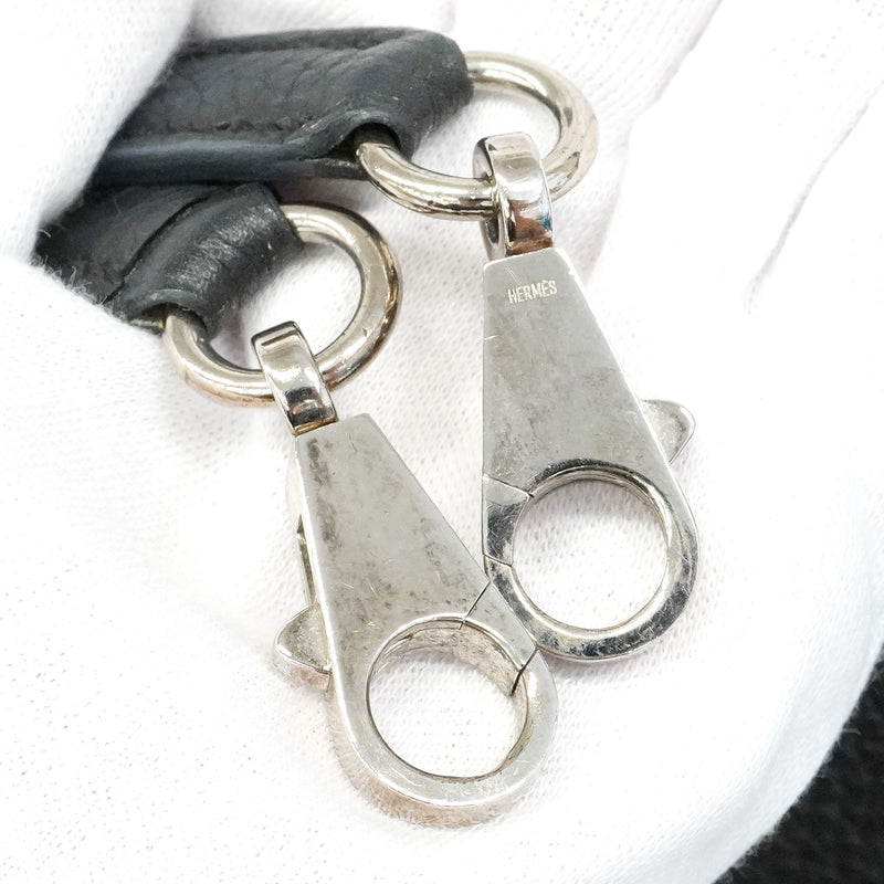 【6hc2623】エルメス ハンドバッグ ケリー32 トゴ ブラック シルバー金具 □M刻印 2wayバッグ【中古】レディース