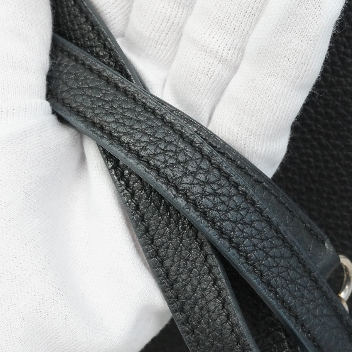 【6hc2623】エルメス ハンドバッグ ケリー32 トゴ ブラック シルバー金具 □M刻印 2wayバッグ【中古】レディース