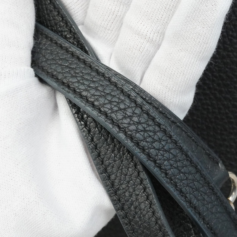 【6hc2623】エルメス ハンドバッグ ケリー32 トゴ ブラック シルバー金具 □M刻印 2wayバッグ【中古】レディース