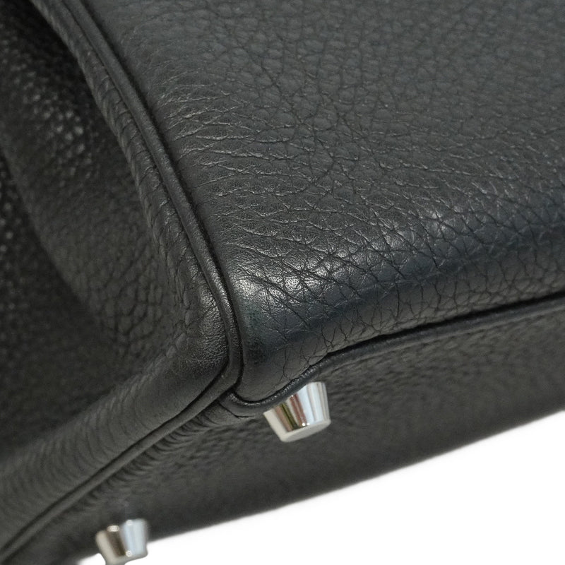 【6hc2623】エルメス ハンドバッグ ケリー32 トゴ ブラック シルバー金具 □M刻印 2wayバッグ【中古】レディース