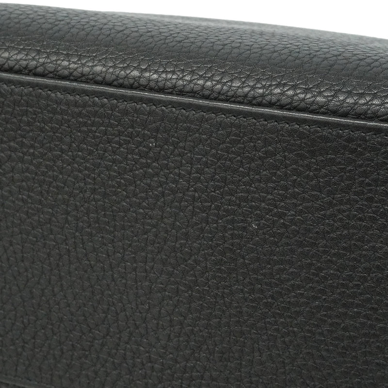【6hc2623】エルメス ハンドバッグ ケリー32 トゴ ブラック シルバー金具 □M刻印 2wayバッグ【中古】レディース
