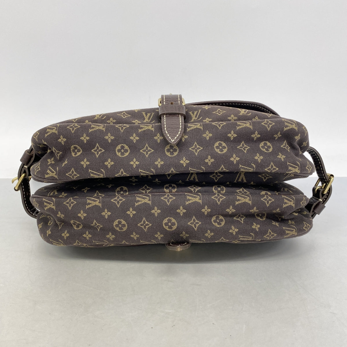 【6hc2633】ルイヴィトン ショルダーバッグ モノグラム・ミニラン ソミュール30 M95227 エベヌ【中古】レディース
