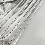 【6hc2641】シャネル ショルダーバッグ ボーイシャネル チェーンショルダー ラムスキン シルバー シルバー金具【中古】レディース
