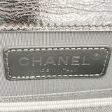 【6hc2641】シャネル ショルダーバッグ ボーイシャネル チェーンショルダー ラムスキン シルバー シルバー金具【中古】レディース