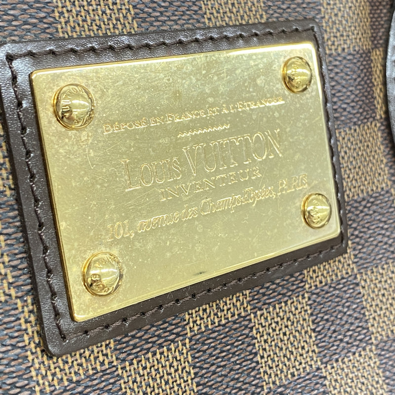 【6hc2690】ルイヴィトン トートバッグ ダミエ ハムステッドMM N51204 エベヌ【中古】レディース