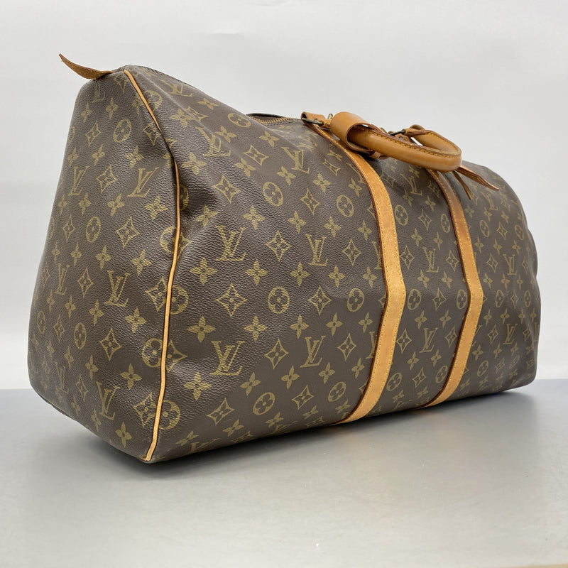 【6hc2697】ルイヴィトン ボストンバッグ モノグラム キーポル55 M41424 ブラウン【中古】メンズ レディース ユニセックス