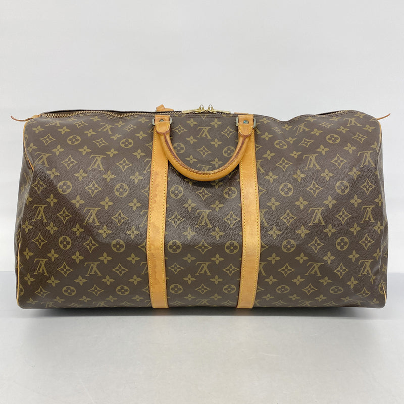 【6hc2697】ルイヴィトン ボストンバッグ モノグラム キーポル55 M41424 ブラウン【中古】メンズ レディース ユニセックス