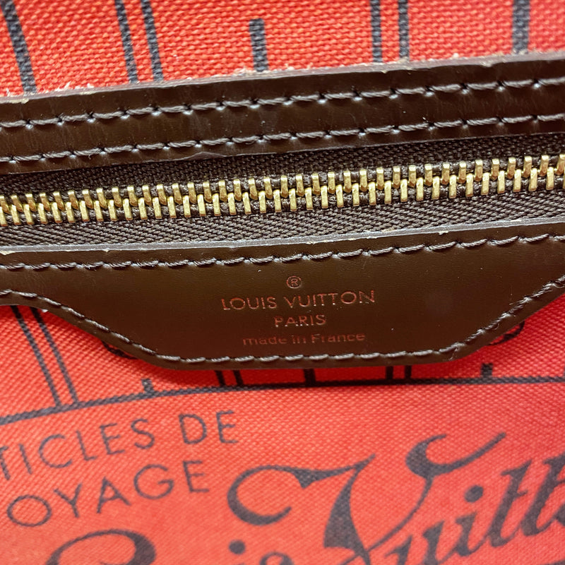【6hc2726】ルイヴィトン トートバッグ ダミエ ネヴァーフルPM N51109 エベヌ【中古】レディース