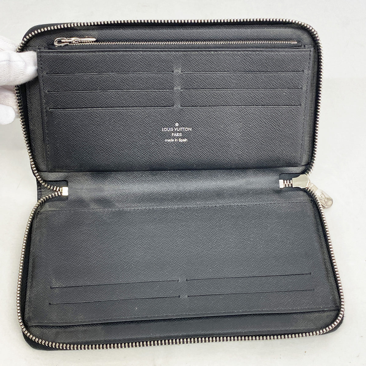 【6hc2744】ルイヴィトン 長財布 タイガ ジッピーオーガナイザーNM M30056 アルドワーズ【中古】メンズ