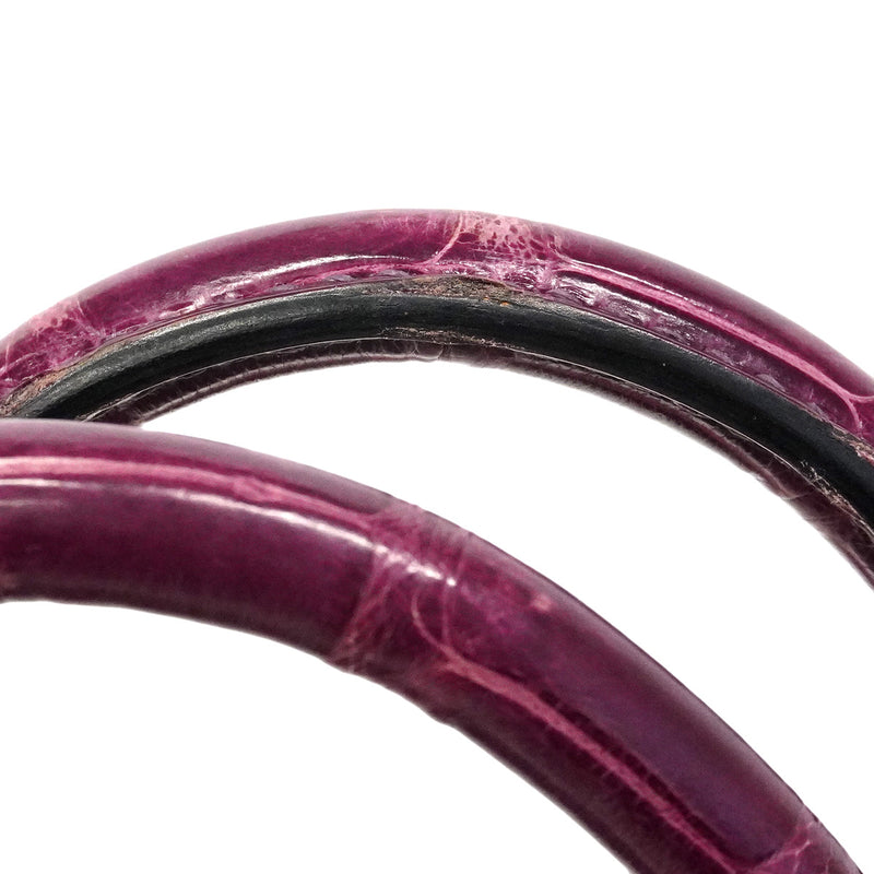【6hc2747-g】エルメス ハンドバッグ バーキン30 ポロサス カシス シルバー金具 □R刻印【中古】レディース