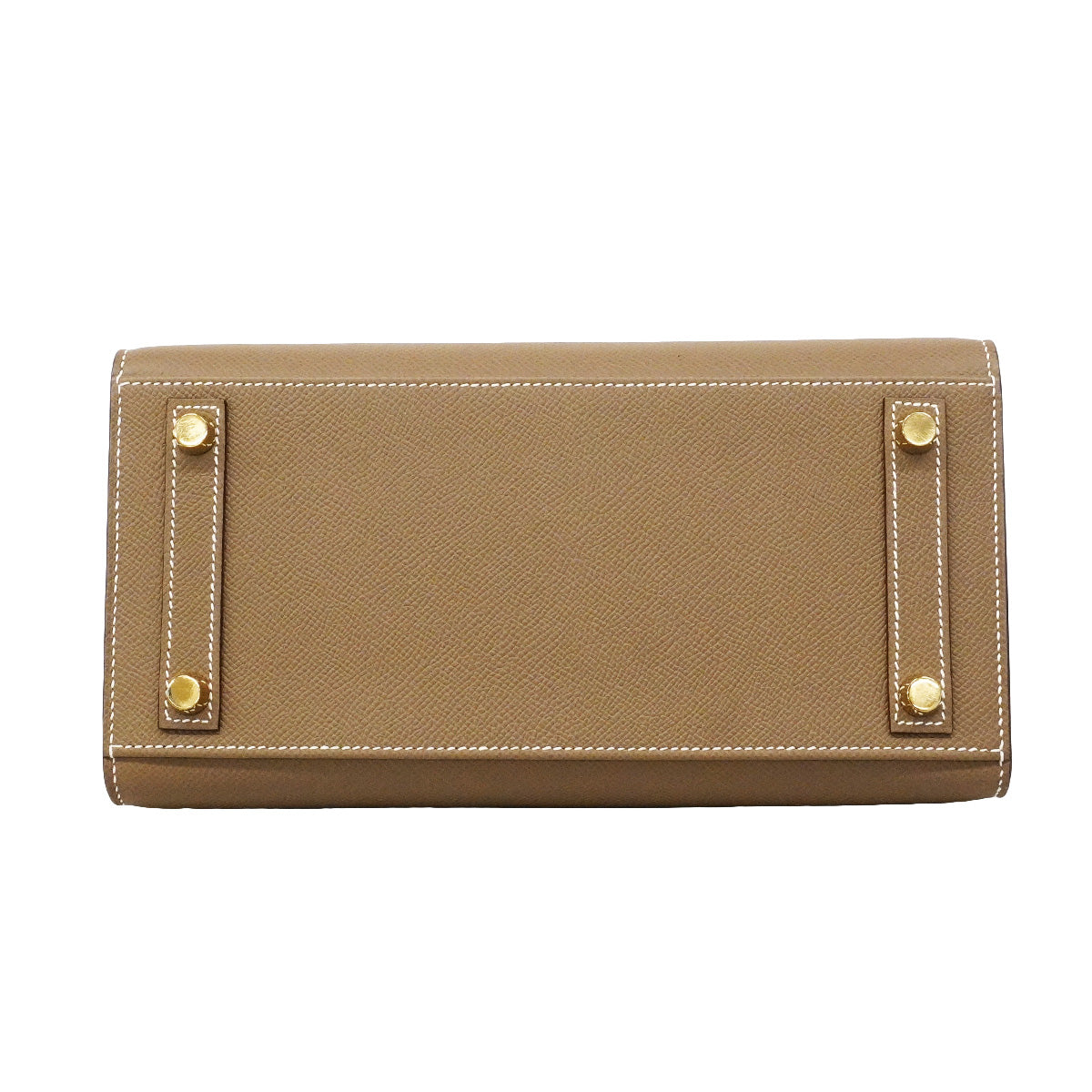 【6hc2748-g】エルメス ハンドバッグ バーキン25 ヴォーエプソン エトゥープ ゴールド金具 U刻印【中古】レディース