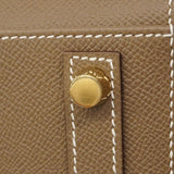 【6hc2748-g】エルメス ハンドバッグ バーキン25 ヴォーエプソン エトゥープ ゴールド金具 U刻印【中古】レディース