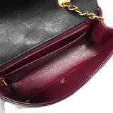 【6hc2750】シャネル ショルダーバッグ ダイアナ チェーンショルダー ラムスキン ブラック ゴールド金具【中古】レディース