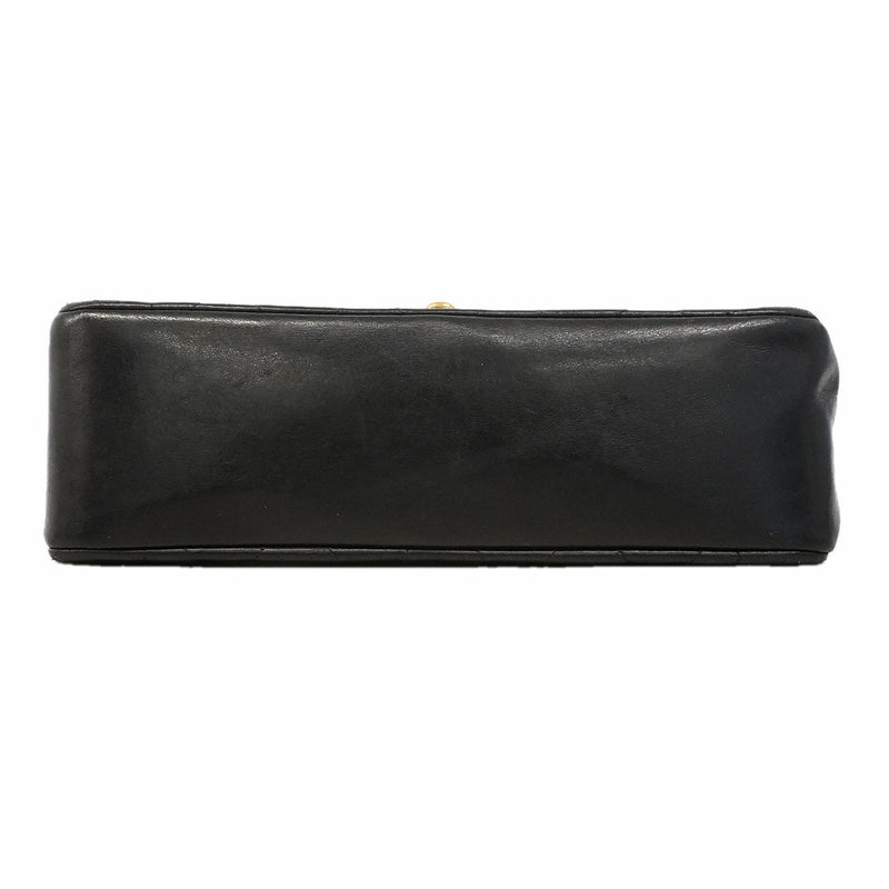 【6hc2750】シャネル ショルダーバッグ ダイアナ チェーンショルダー ラムスキン ブラック ゴールド金具【中古】レディース