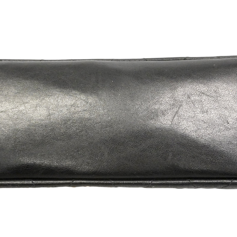 【6hc2750】シャネル ショルダーバッグ ダイアナ チェーンショルダー ラムスキン ブラック ゴールド金具【中古】レディース