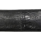 【6hc2751】シャネル ショルダーバッグ チェーンショルダー リザード ブラック ゴールド金具【中古】レディース