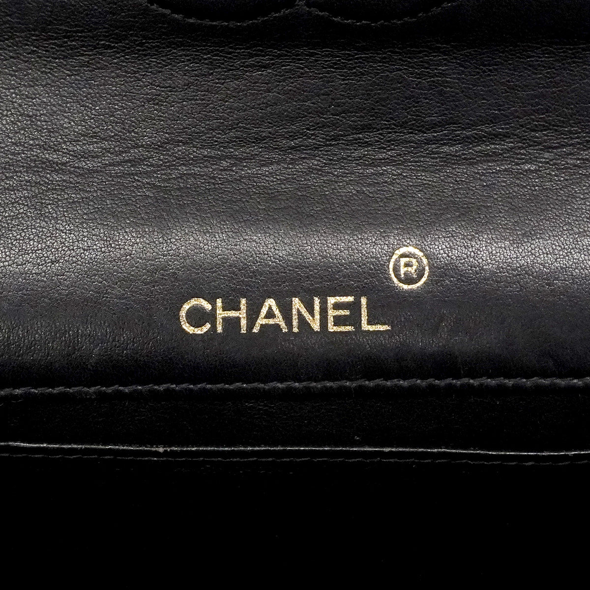 【6hc2751】シャネル ショルダーバッグ チェーンショルダー リザード ブラック ゴールド金具【中古】レディース