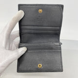 【6hc2775-k】グッチ 財布 GGマーモント 466492 レザー ブラック ゴールド金具【中古】レディース