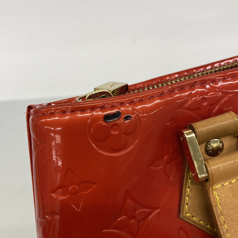 【6hc2799】ルイヴィトン トートバッグ ヴェルニ ヒューストン M91092 ルージュ【中古】レディース