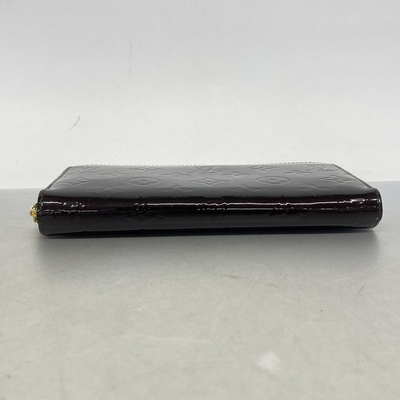 【6hc2801】ルイヴィトン 長財布 ヴェルニ ジッピーウォレット M90416 アマラント【中古】レディース