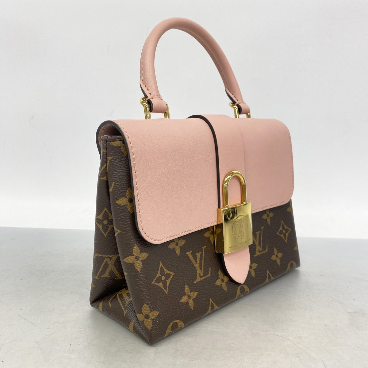 【6hc2811-k】ルイヴィトン ハンドバッグ モノグラム ロッキーBB M44080 ローズプードル 2wayバッグ【中古】レディース