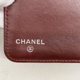 【6hc2815-k】シャネル 長財布 マトラッセ ラムスキン ブラック シルバー金具【中古】レディース