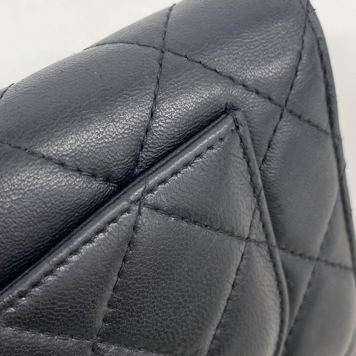 【6hc2815-k】シャネル 長財布 マトラッセ ラムスキン ブラック シルバー金具【中古】レディース