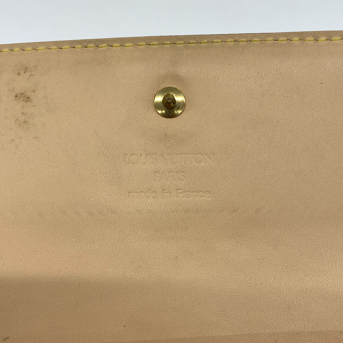 【6hc2816-k】ルイヴィトン 三つ折り長財布 モノグラム・マルチカラー ポルトトレゾールインターナショナル M92659 ブロン【中古】レディース